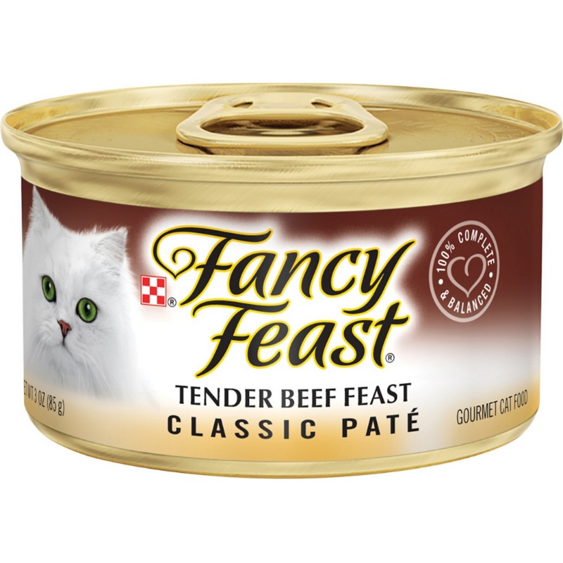 Purina Fancy Feast - All Breeds, Adult Cat Classic Pat Tender Beef Recipe Canned Cat Food