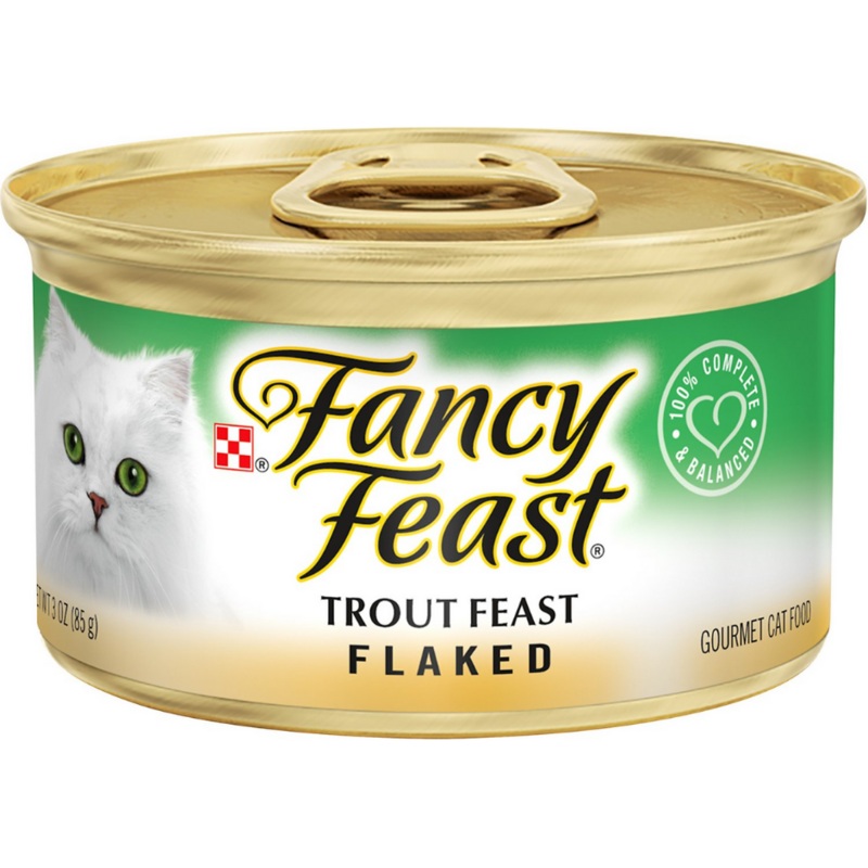 Purina Fancy Feast - All Breeds, Adult Cat Flaked Trout Recipe Canned Cat Food