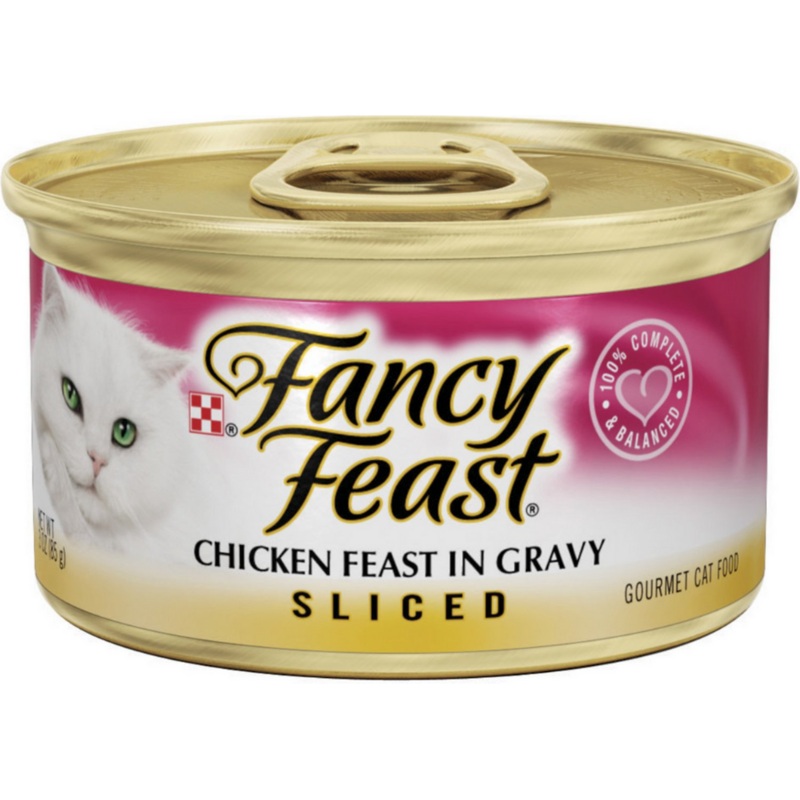 Purina Fancy Feast - All Breeds, Adult Cat Sliced Chicken in Gravy Recipe Canned Cat Food