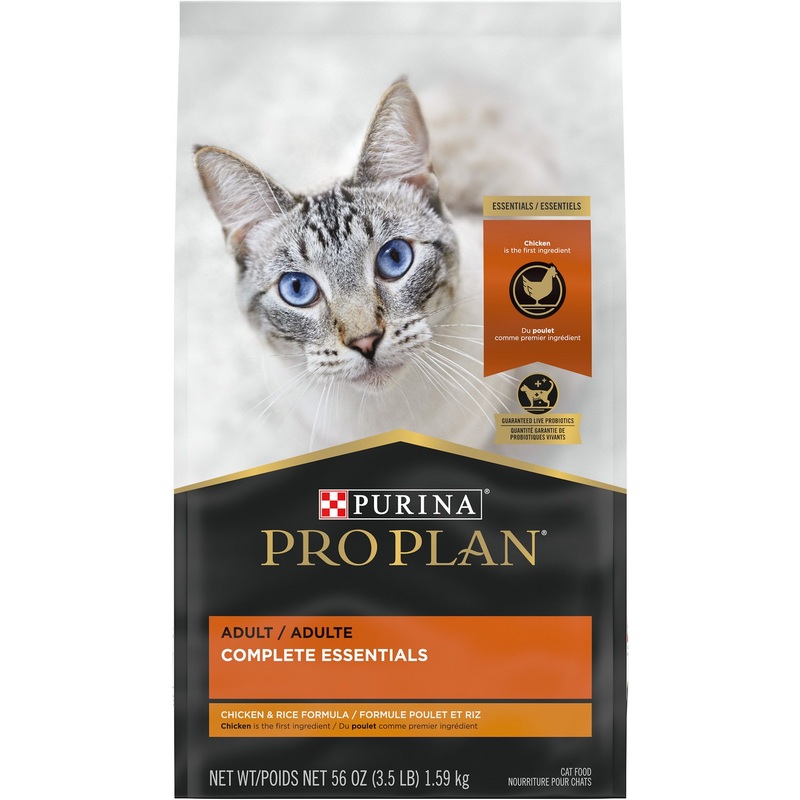 Purina Pro Plan - All Breeds, Adult Cat Chicken & Rice Recipe Dry Cat Food