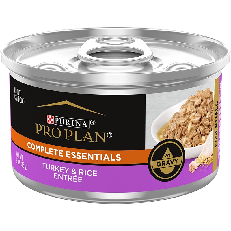Purina Pro Plan - All Breeds, Adult Cat Turkey & Vegetable Entre in Gravy Canned Cat Food