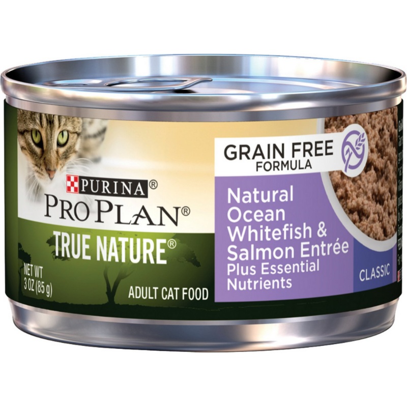 Purina Pro Plan TRUE NATURE - Grain Free Natural Ocean Whitefish & Salmon Entre Canned Cat Food