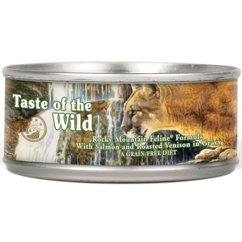 Taste of the Wild, Rocky Mountain - Feline Formula with Salmon and Roasted Venison in Gravy Canned Cat Food