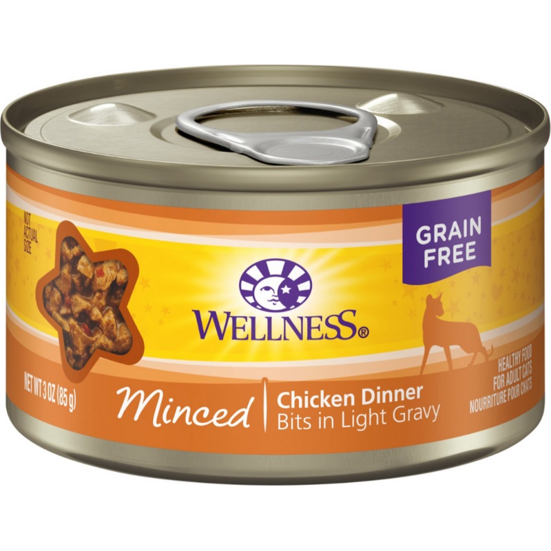 Wellness Complete Health- All Breeds, Adult Cat Minced Chicken Dinner Recipe Canned Cat Food