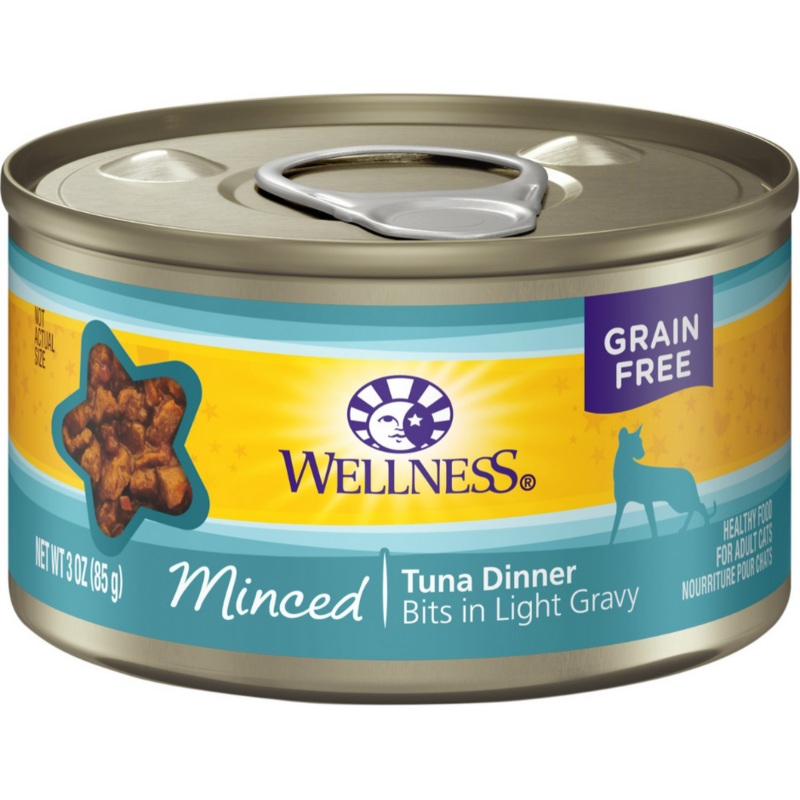 Wellness Complete Health - All Breeds, Adult Cat Minced Tuna Dinner Recipe Canned Cat Food