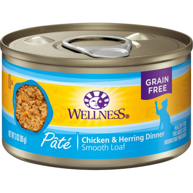Wellness Complete Health Pt - All Breeds, Adult Cat Chicken & Herring Recipe Canned Cat Food