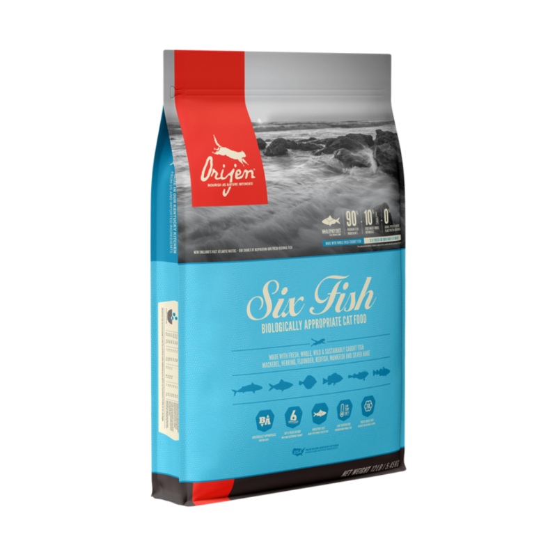 Champion Petfoods, Orijen - All Cat Breeds, All Life Stages Six Fish Recipe Dry Cat Food