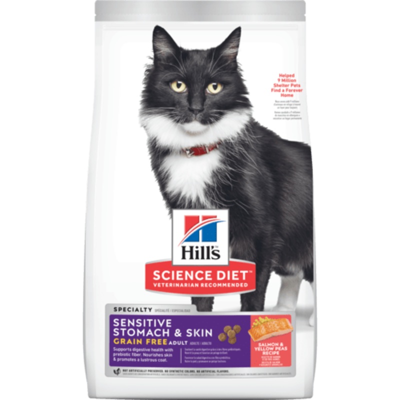 Hill's Science Diet - Adult Sensitive Stomach & Skin Grain Free Dry Cat Food
