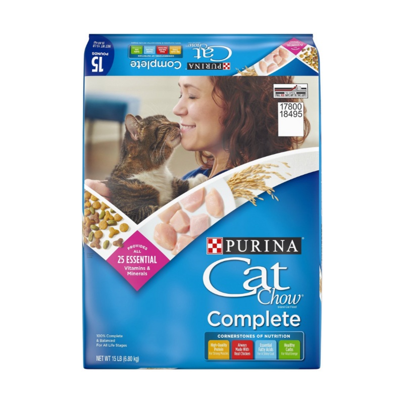 Purina Cat Chow - All Cat Breeds, All Life Stages Chicken Complete Recipe Dry Cat Food