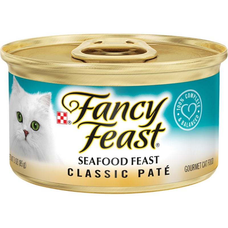 Purina Fancy Feast - All Breeds, Adult Cat Classic Pat Seafood Recipe Canned Cat Food