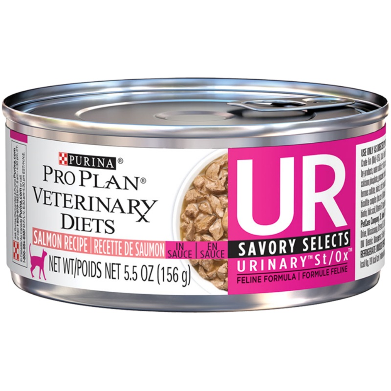 Purina Pro Plan Veterinary Diets - UR Urinary St/Ox Feline - Savory Selects, Salmon Recipe in Sauce Canned Cat Food