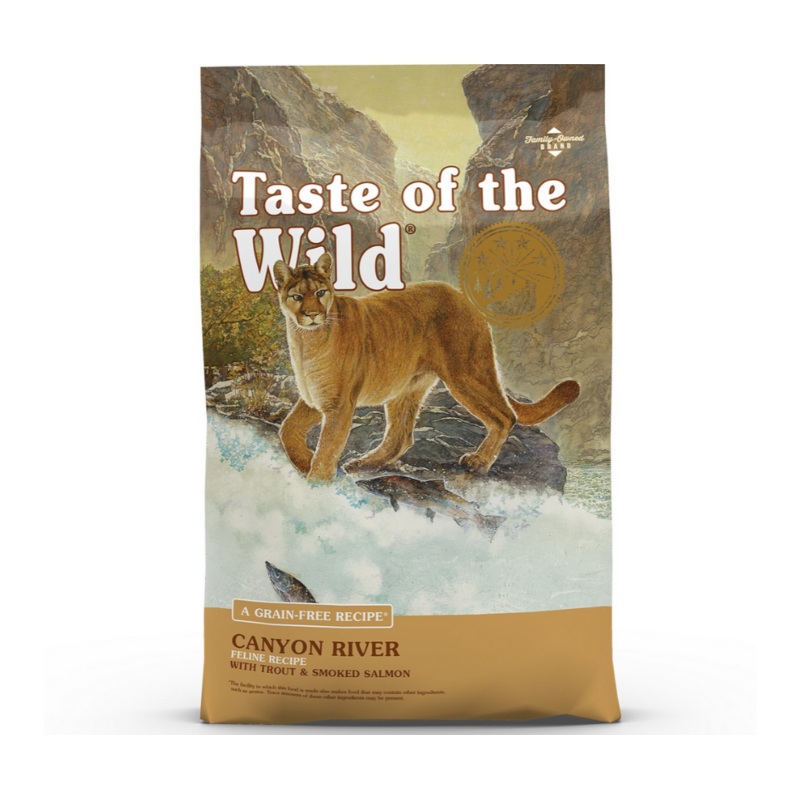 Taste of the Wild - All Cat Breeds, All Life Stages Canyon River Feline, Trout & Smoked Salmon Recipe Dry Cat Food