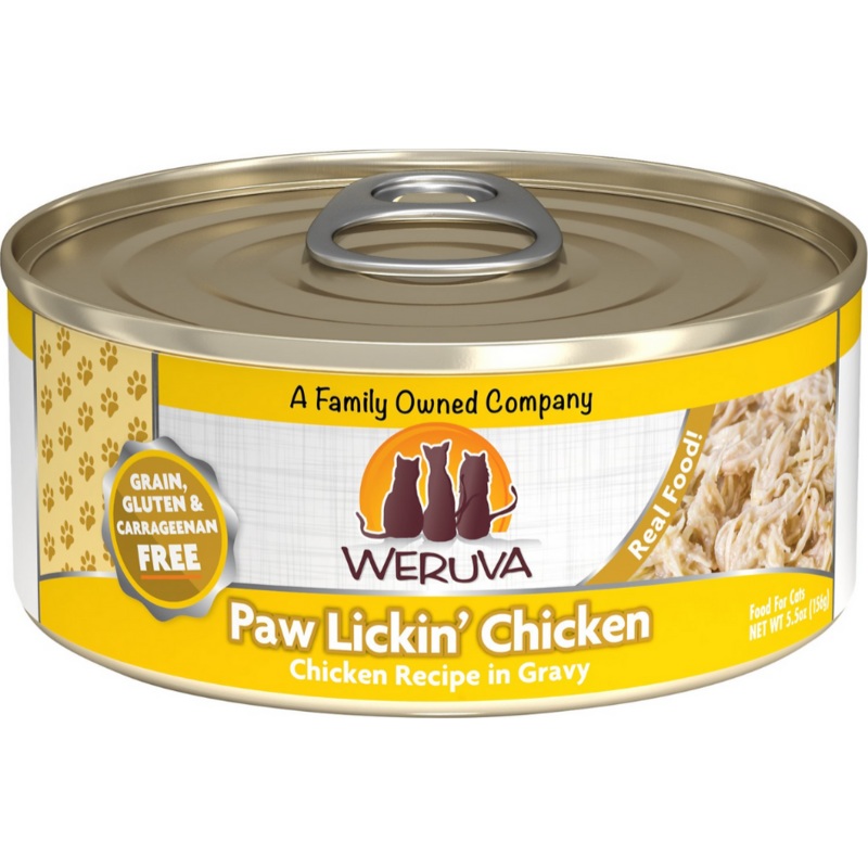 Weruva - All Breeds, Adult Cat Paw Lickin', Grain Free Chicken in Gravy Canned Cat Food