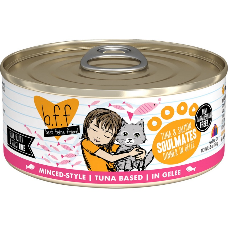 Weruva BFF, Soulmates - All Cat Breeds, All Life Stages Tuna & Salmon Dinner in Gelee Canned Cat Food