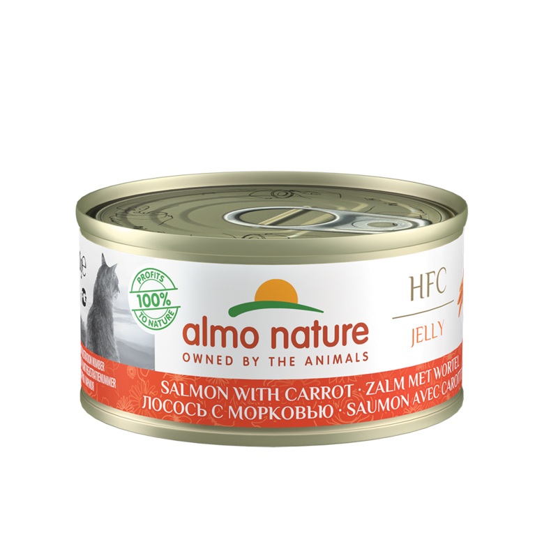 Almo Nature Cat HFC Jelly Salmon with Carrot 70g
