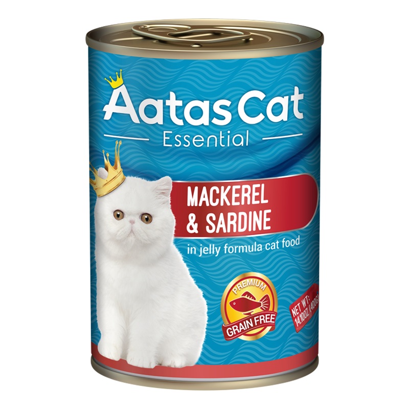 Aatas Cat Essential Mackerel & Sardine in Jelly Formula 400g