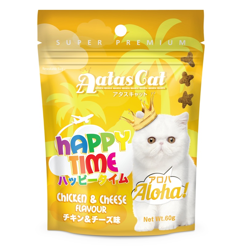 Aatas Cat Happy Time Aloha! - Chicken & Cheese 60g