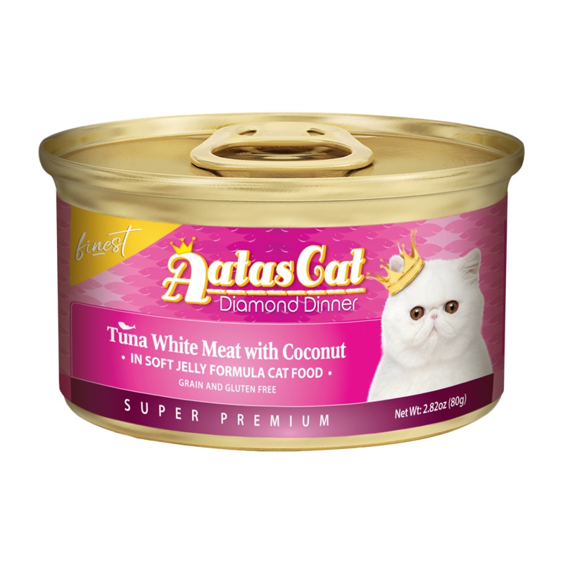 Aatas Cat Finest Diamond Dinner Tuna with Coconut in Soft Jelly 80g