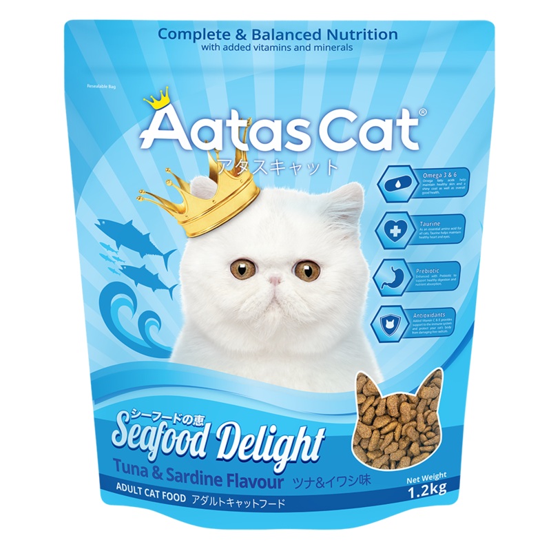 Aatas Cat Seafood Delight - Tuna & Sardine 1.2kg
