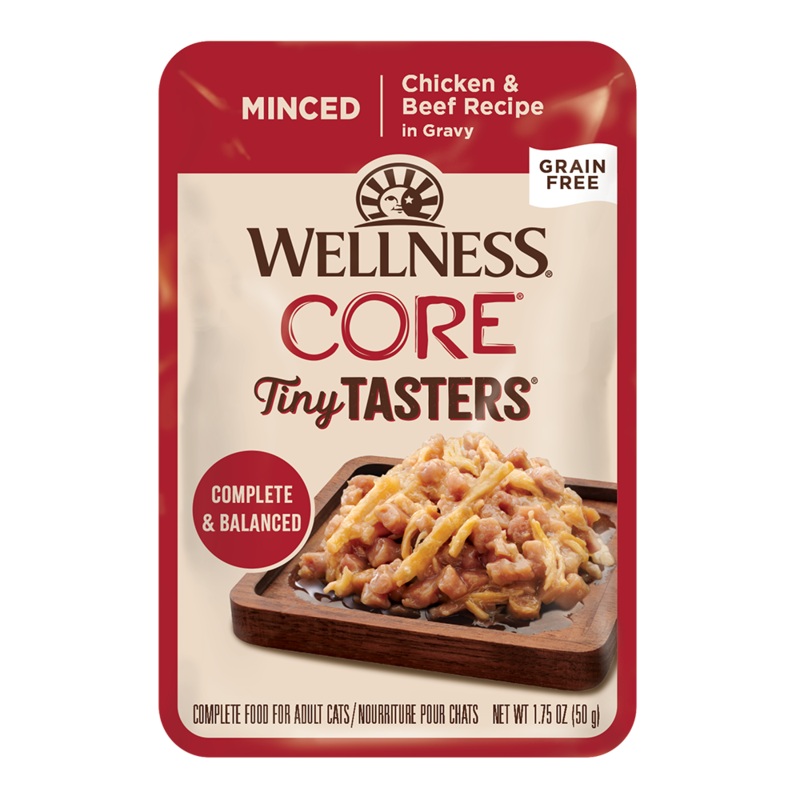 Wellness Cat Core Tiny Tasters Minced Chicken & Beef 1.75oz