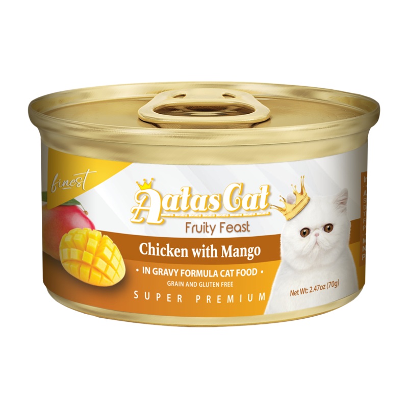 Aatas Cat Finest Fruity Feast Chicken with Mango in Gravy 70g