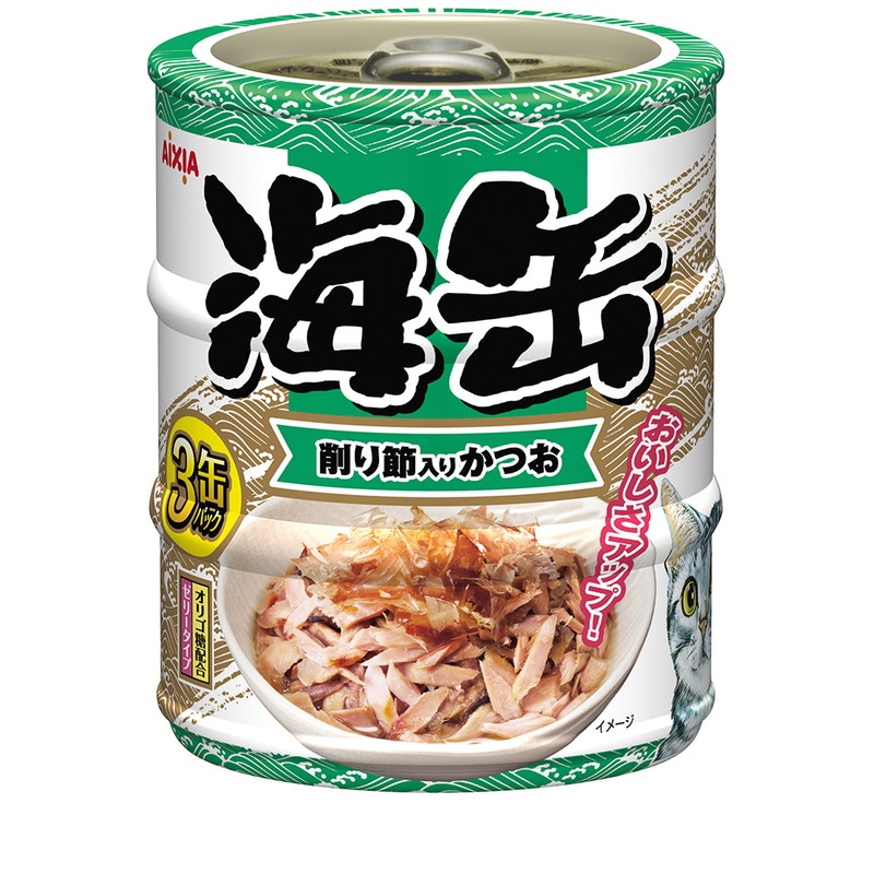 Aixia Cat Umi-Can Mini Skipjack Tuna with Dried Skipjack 60g x 3 (UM34)