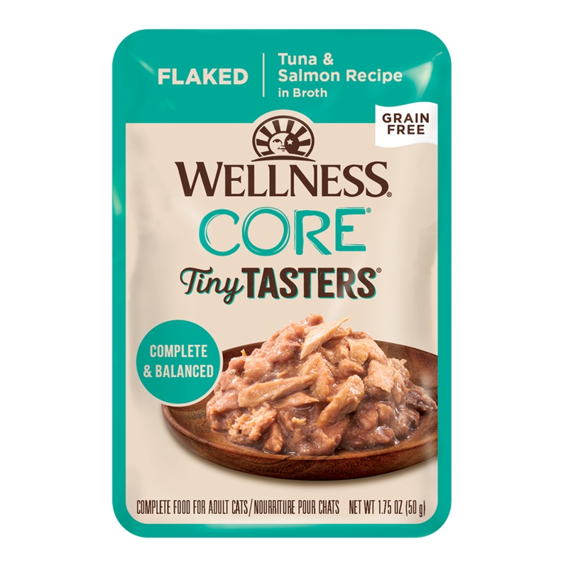 Wellness Cat Core Tiny Tasters Flaked Tuna & Salmon 1.75oz