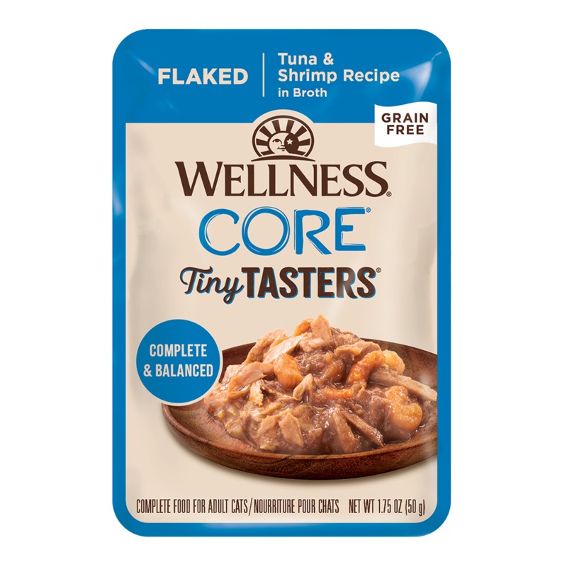 Wellness Cat Core Tiny Tasters Flaked Tuna & Shrimp 1.75oz