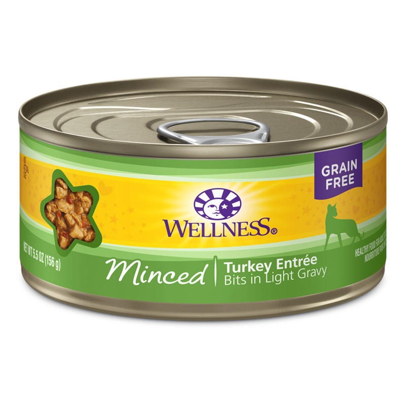 Wellness Cat Grain Free Minced Turkey Entree 5.5oz