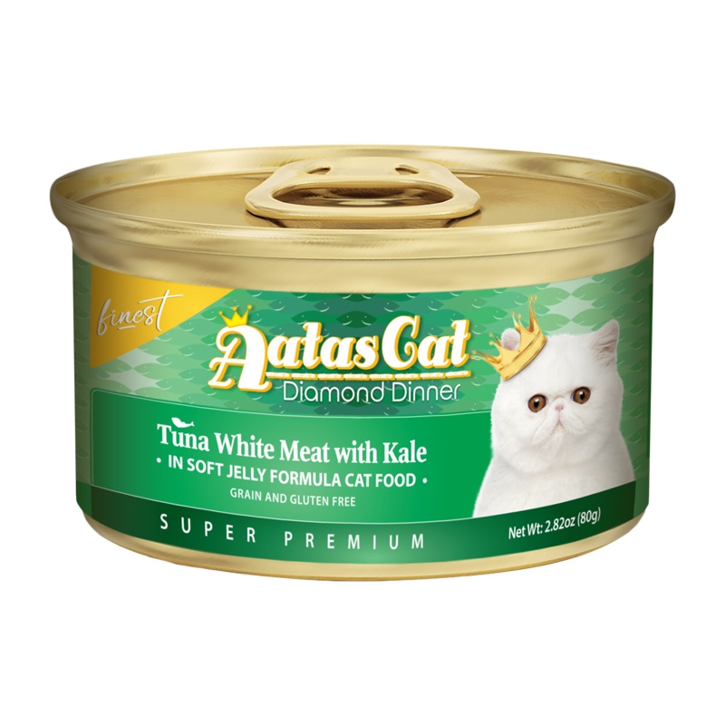 Aatas Cat Finest Diamond Dinner Tuna with Kale in Soft Jelly 80g