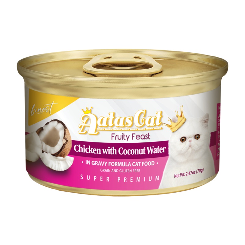 Aatas Cat Finest Fruity Feast Chicken with Coconut Water in Gravy 70g