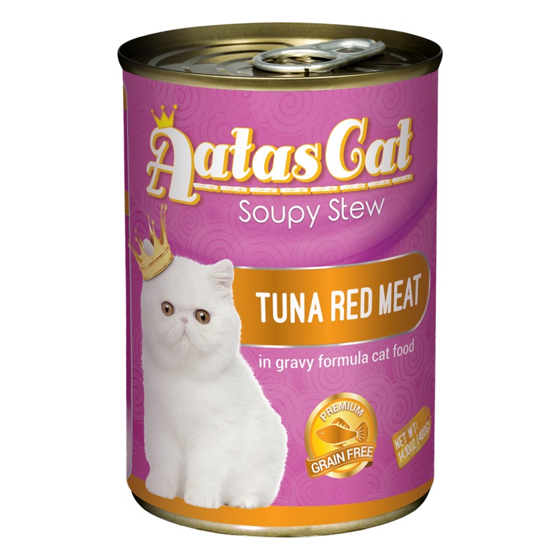 Aatas Cat Soupy Stew Tuna Red Meat in Gravy 400g