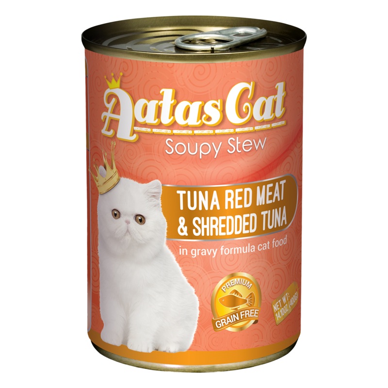 Aatas Cat Soupy Stew Tuna Red Meat with Shredded Tuna in Gravy 400g