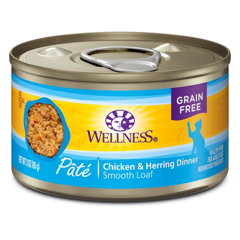 Wellness Cat Pate Chicken & Herring 5.5oz