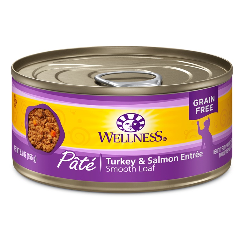 Wellness Cat Pate Turkey & Salmon 5.5oz