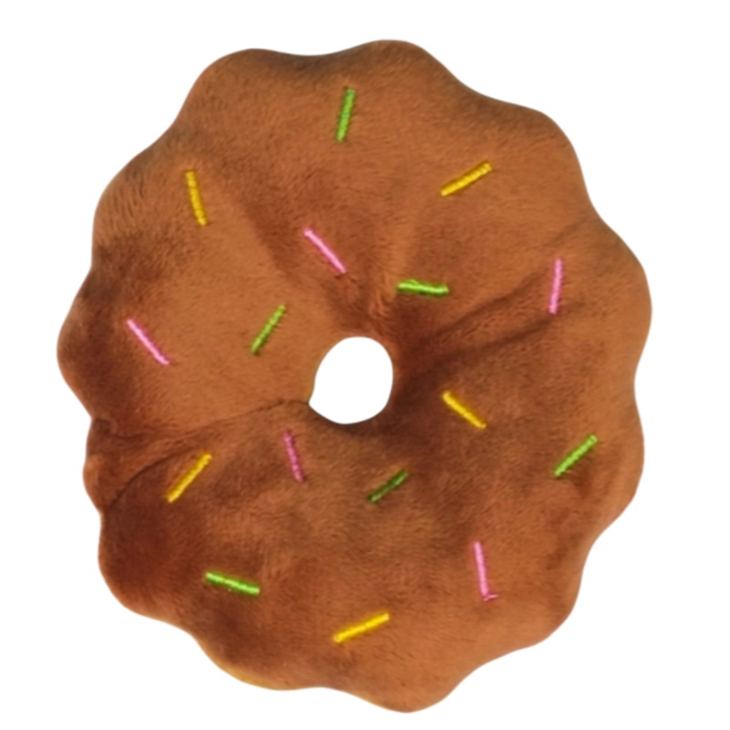 AaPet Dog Paw Plushy Curvy Donut Brown