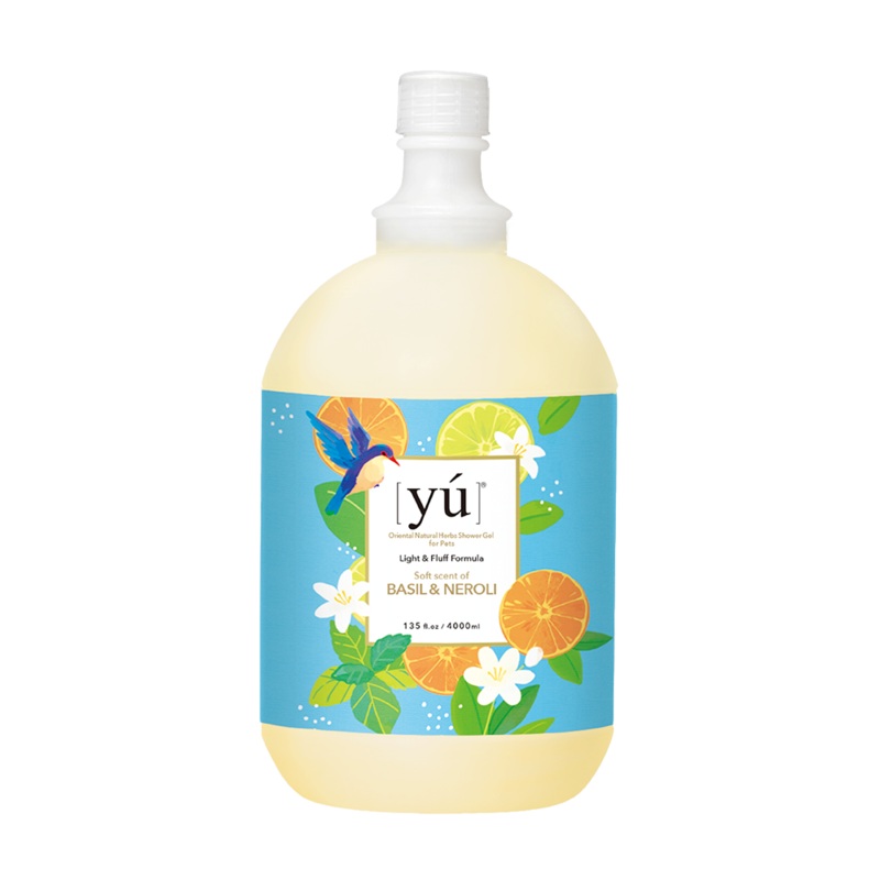 Yu Oriental Natural Herbs Shower Gel Basil & Neroli for Cats & Dogs 4000ml