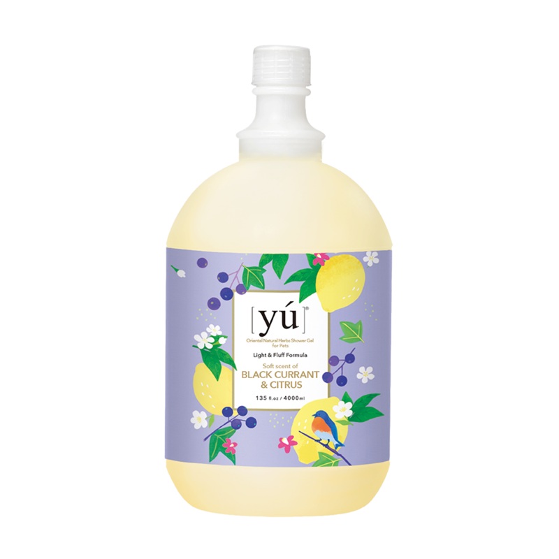 Yu Oriental Natural Herbs Shower Gel Blackcurrant & Citrus for Cats & Dogs 4000ml