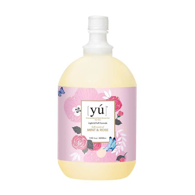 Yu Oriental Natural Herbs Shower Gel Mint & Rose for Cats & Dogs 4000ml