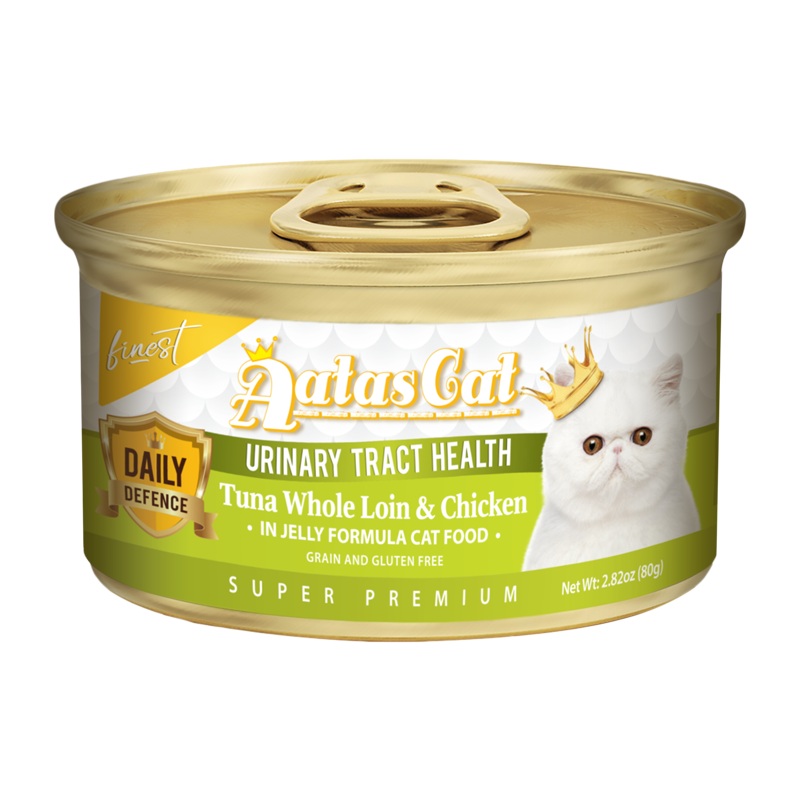 Aatas Cat Finest Daily Defence Urinary Tract Health - Tuna Whole Loin & Chicken in Jelly Formula 80g