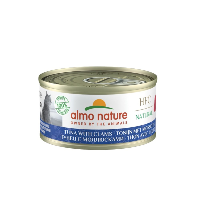 Almo Nature Cat HFC Natural Tuna with Clams 70g
