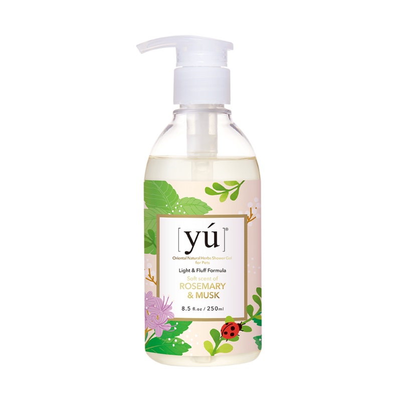 Yu Oriental Natural Herbs Shower Gel Rosemary & Musk for Cats & Dogs 250ml