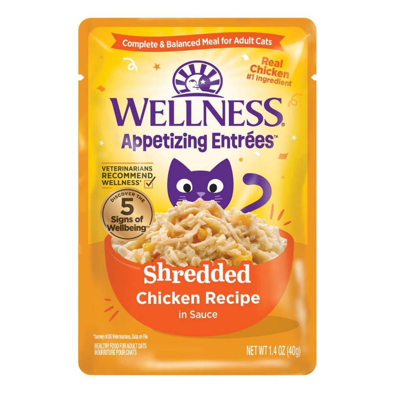 Wellness Cat Appetizing Entrees Shredded Chicken in Sauce 1.4oz