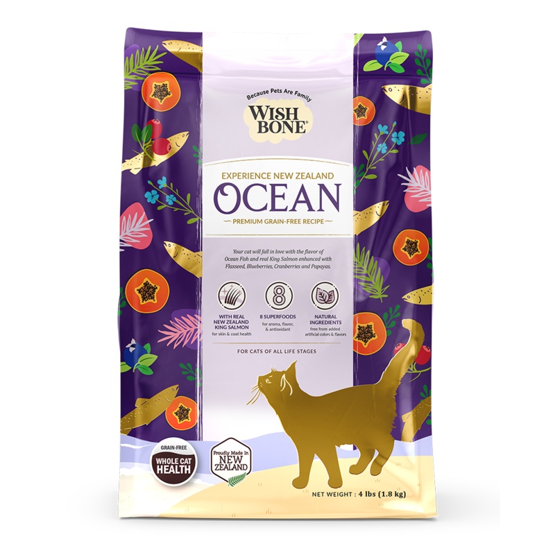 Wishbone Cat Ocean King Salmon Grain Free 4lb