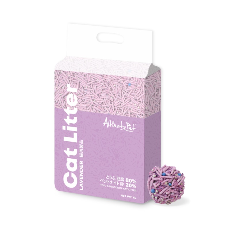 Altimate Pet Cat Litter Tofu & Bentonite - Lavender 6L