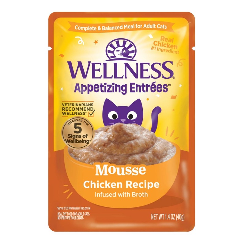 Wellness Cat Appetizing Entrees Mousse Chicken Infused with Broth 1.4oz