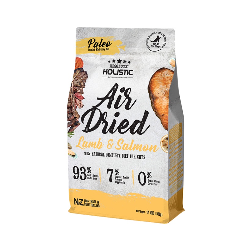 Absolute Holistic Cat Air-Dried Lamb & Salmon 500g
