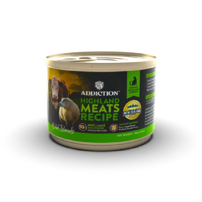Addiction Cat Wild Islands Highland Meats 185g