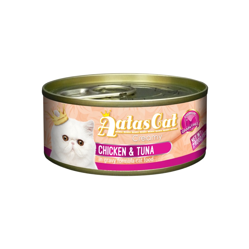 Aatas Cat Creamy Chicken & Tuna in Gravy 80g