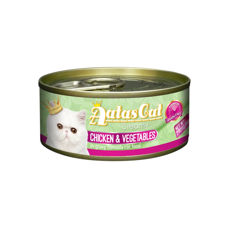 Aatas Cat Creamy Chicken & Vegetables in Gravy 80g